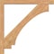 Ekena Millwork Imperial Block Smooth Bracket w/ Offset Brace, Western Red Cedar, 5 1/2"W x 48"D x 48"H BKT0604X48X48IMP05SWR - alternate 4